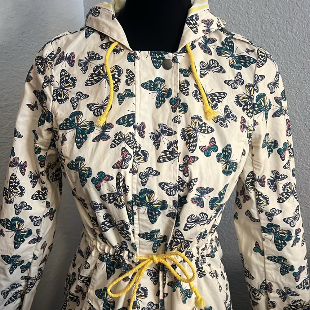 ModCloth Butterfly Print Cotton  Spring Jacket - Picture 2 of 8